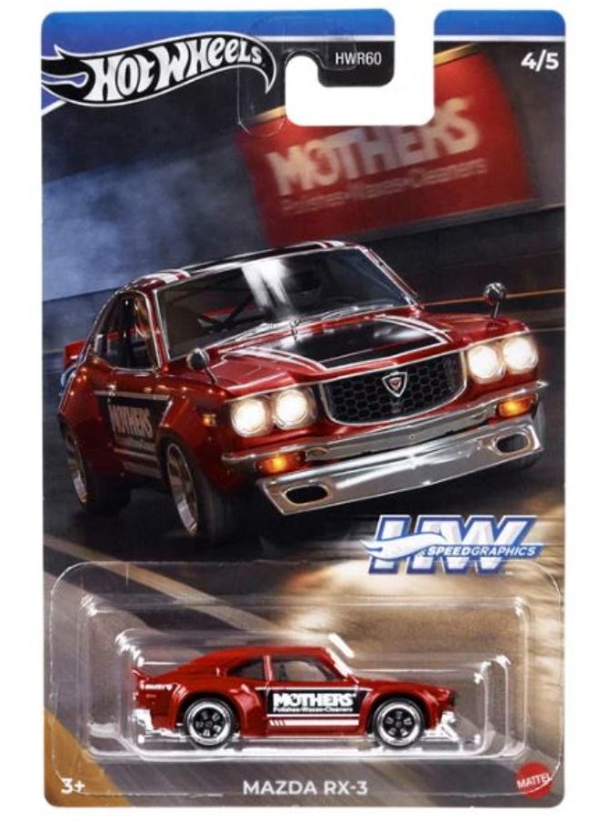 HW Themed Auto Speed Graphics - 1 Piece Only, Assorted