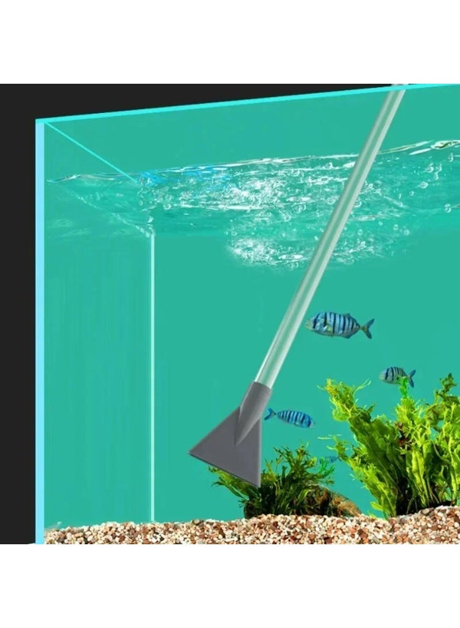 Yee Aquarium Fish Tank Siphon Hand Pump 2.6M for Gravel Cleaner & Water Changer for Aquarium/ Siphon Pump Semi-Automatic with Filter Nozzle (YPJ-170) Grey - Image 3