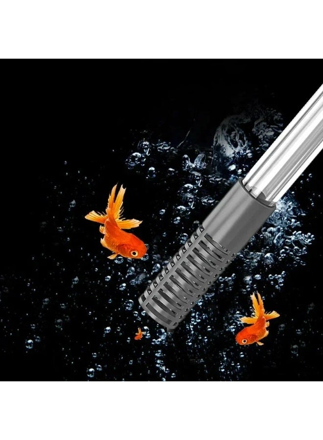 Yee Aquarium Fish Tank Siphon Hand Pump 2.6M for Gravel Cleaner & Water Changer for Aquarium/ Siphon Pump Semi-Automatic with Filter Nozzle (YPJ-170) Grey - Image 4