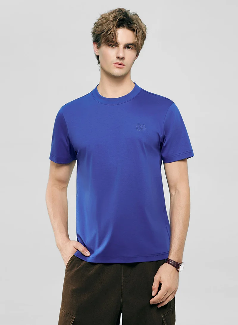 Giordano Men's Slim Fit Liquid Touch Cotton Crew Neck Tee