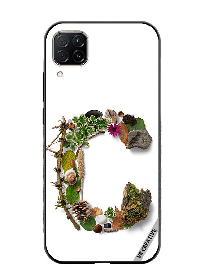 VR CREATIVE Protective Case Cover For Huawei Nova 7i/P40 Lite Alphabet C Design Multicolour - Image 1