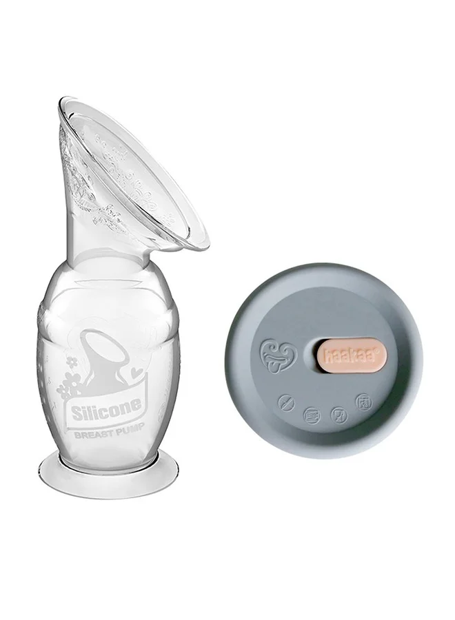 هاكا Silicone Breast Pump With Suction Base And Silicone Cap 100 ML