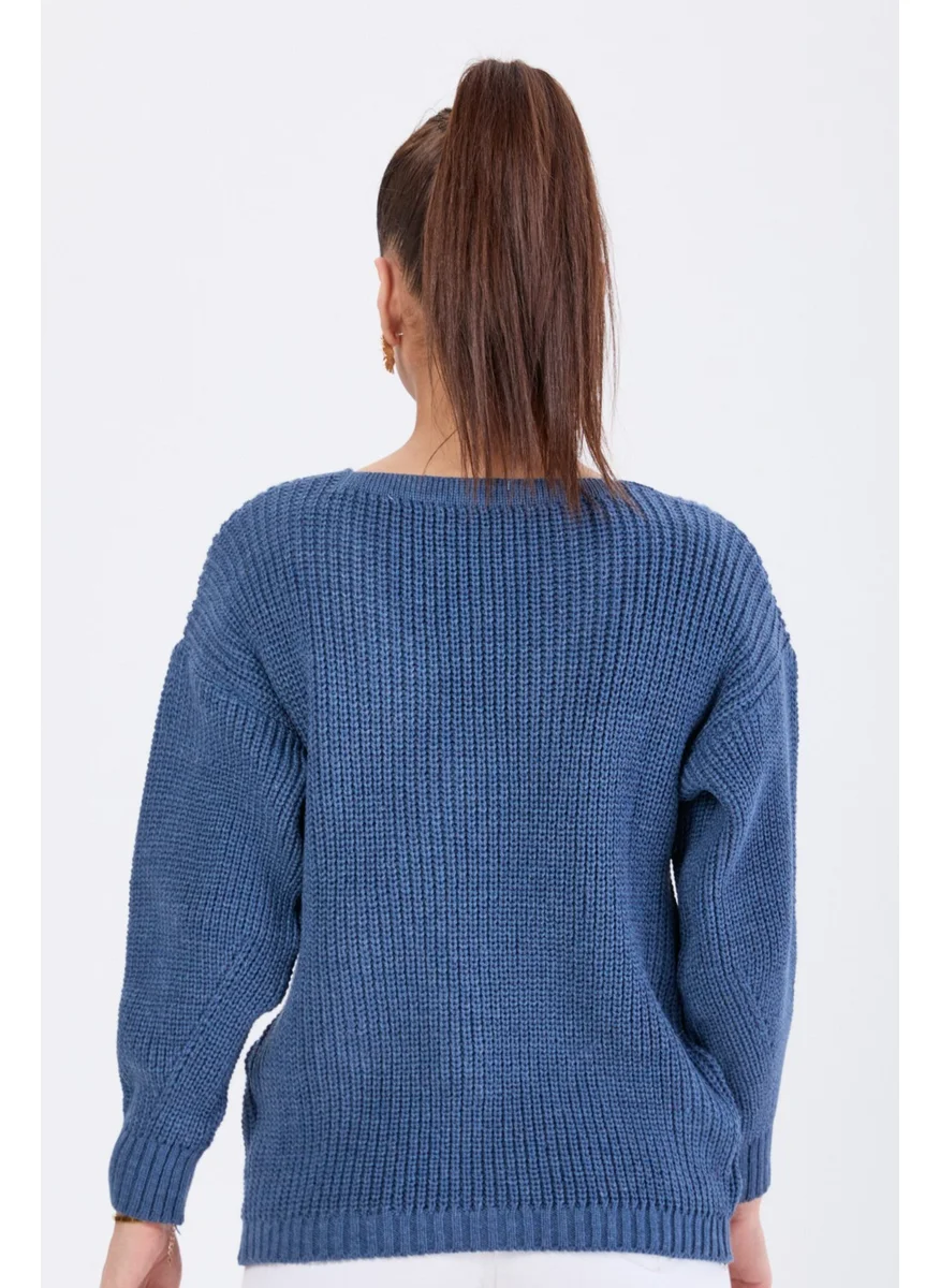 Tofisa 23705-INDIGO Knitwear Cardigan