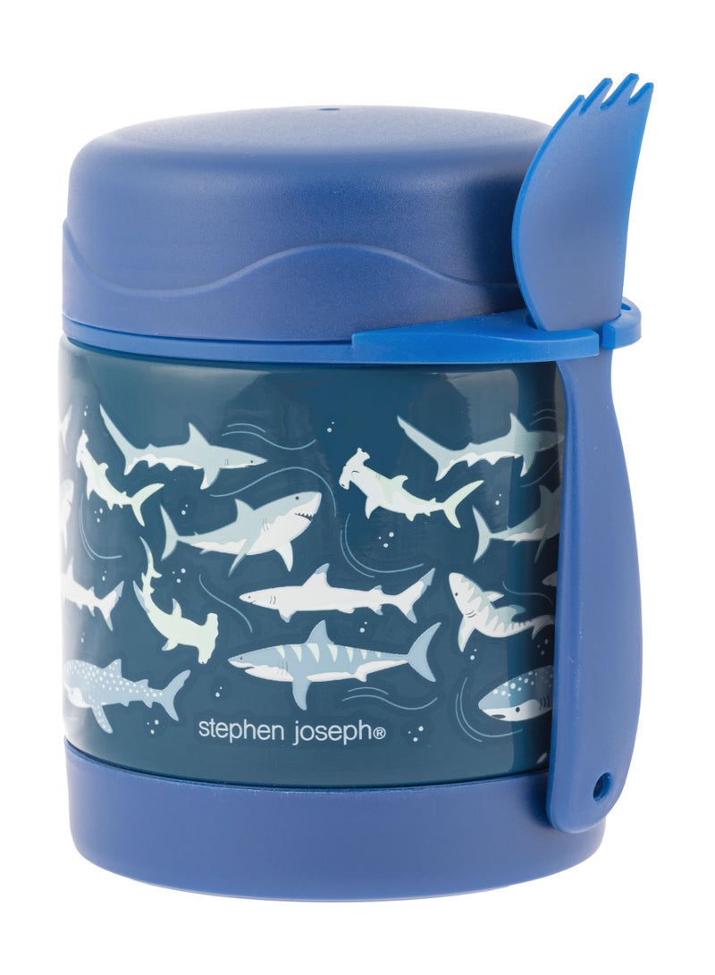 Stephen Joseph Insulated Food Jar - Shark - Image 1
