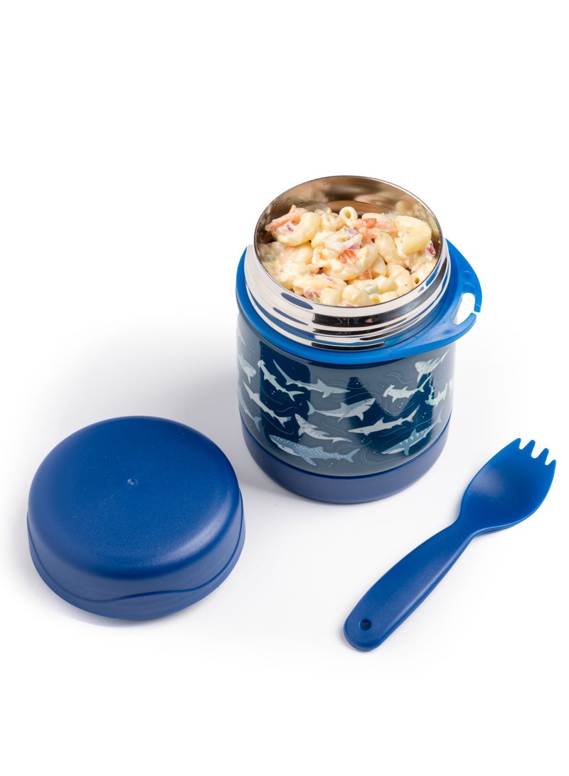 Stephen Joseph Insulated Food Jar - Shark - Image 2