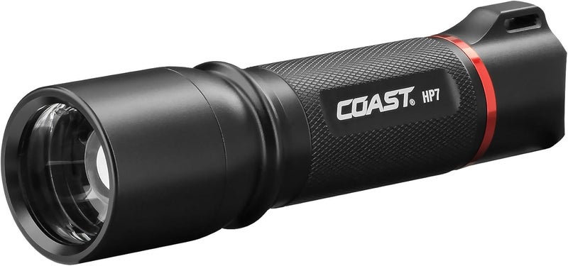 Coast COAST HP7 730 Lumen Focusing LED Flashlight with SLIDE FOCUS and BEAM LOCK Black  - Image 1