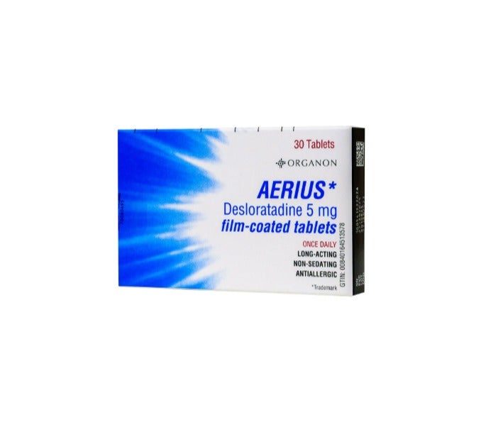 Aerius Allergy Relief Tablets 5mg (Sneezing, Itching & Runny Nose, 30 Tabs)