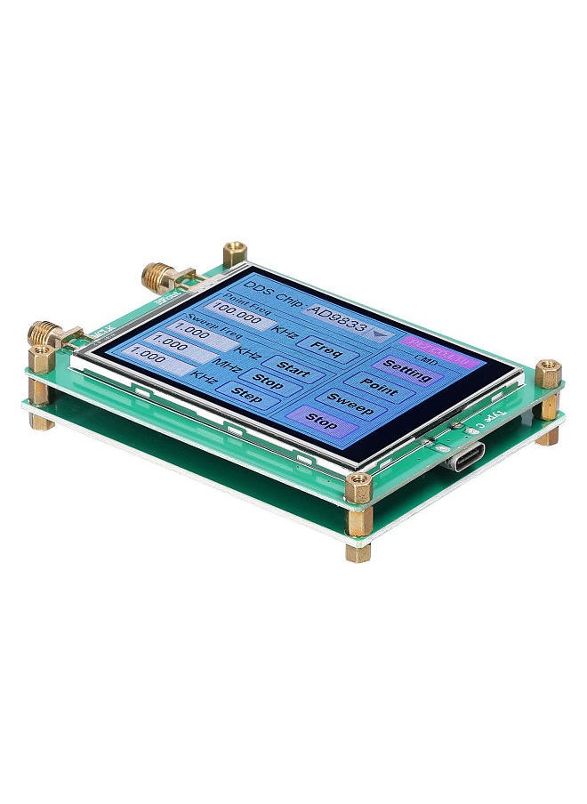 Touching Screen DDS Module Signal-Generator 10Bit DAC Sinewave Squarewave Triangularwave Signal Generator Module