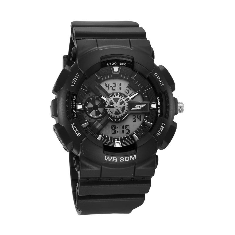 Sonata SF Sleek All-Black Chronograph Men's Watch - Modern Minimalist Design for The Professional-77137PP04 - Image 2