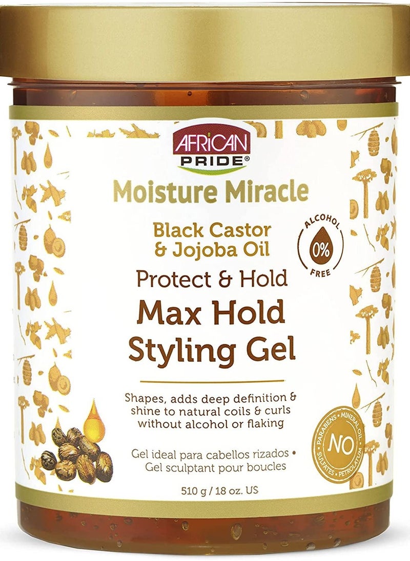 African Pride Moisture miracle aloe and coconut water hydrate and hold curl defining gel  - Image 1