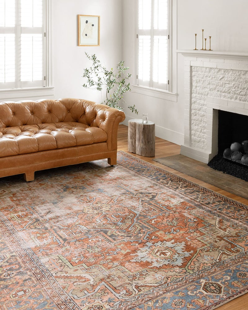 Loloi II Loloi II Loren TerracottaSky 26 x 76 Runner Rug 