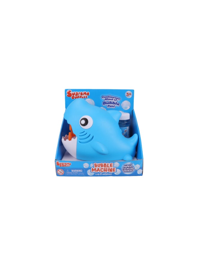 Bubbles B/O SHARK BUBBLE MACHINE, WITH 56ML BUBBLE SOLUTION,
2*AA BATTERIES NOT INCLUDED - Image 1