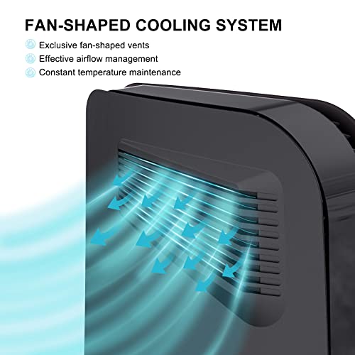 innoAura P5 Plates Cover Faceplates for 2020 Model P5 Disc Edition, Enhanced Cooling Vents & Dust Filter, Anti-Scratch Protective Case with Heat Dissipation Design (Black) - Image 3