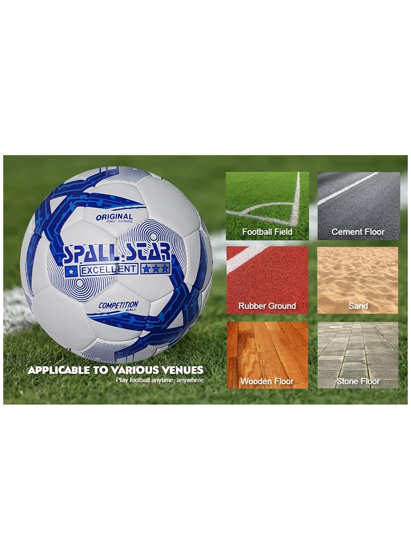 Spall Football Soccer Ball For Matches World Cup Best Indoor/Outdoor Water Proof Ball For Professional Training And Match Men And Women Youth And Adult - Image 4