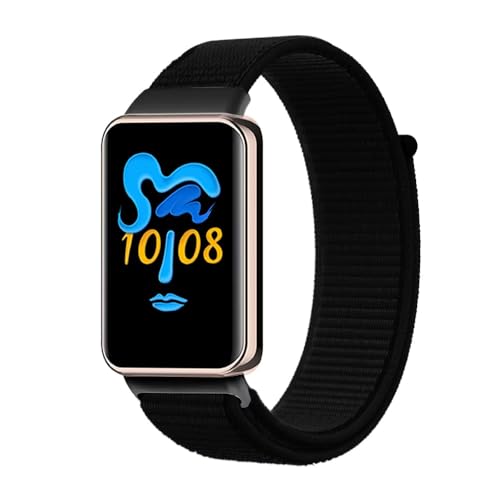 Valente Nylon Loop Strap Compatible with Huawei Band 8/9/10 – Soft, Adjustable & Breathable Replacement Band (beige Blue) - Image 2