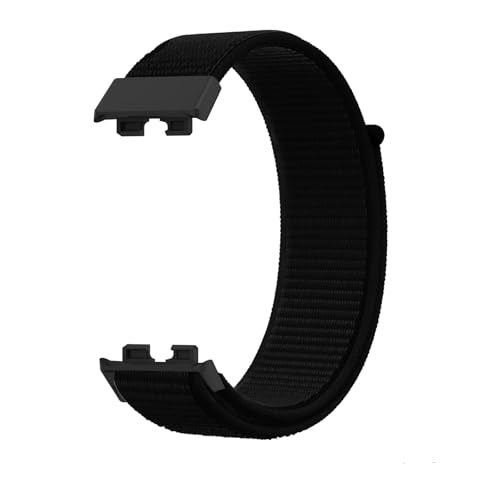 Valente Nylon Loop Strap Compatible with Huawei Band 8/9/10 – Soft, Adjustable & Breathable Replacement Band (beige Blue) - Image 1