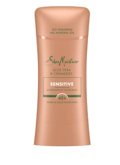 SheaMoister SheaMoisture Desodorante antitranspirante en barra de aloe vera sensible y ceramidas, unidades para protección contra el sudor y el olor 48HR sin parabenos y sin aceite mineral 74ml  - Image 1
