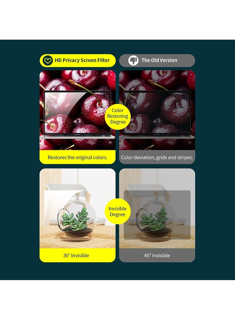 Green Tiger Privacy Screen Filter Reversible High-transmittance 30° Invisible Anti-UV Anti-glare Film for 27'' Monitor with 16:9 Aspect Ratio - Image 4