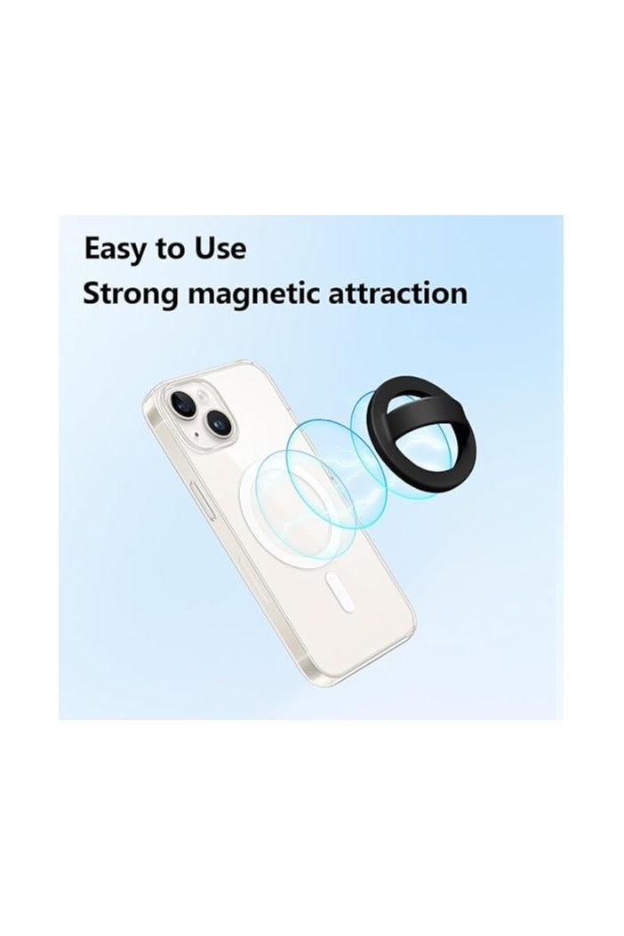 MORTICO Magnetic Silicone Ring Grip Phone Holder, Rotating Finger Loop Ring Grip Holder, Soft and Portable, Strong Magnetic Attraction, Compatible with Magsafe Phone Case - Image 3