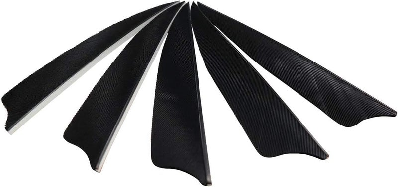 MS JUMPPER Arrows 3 Inch Real Feathers Fletching with Shield Cut for DIY Hunting Shooting Shafts (36 Pack) - Image 1
