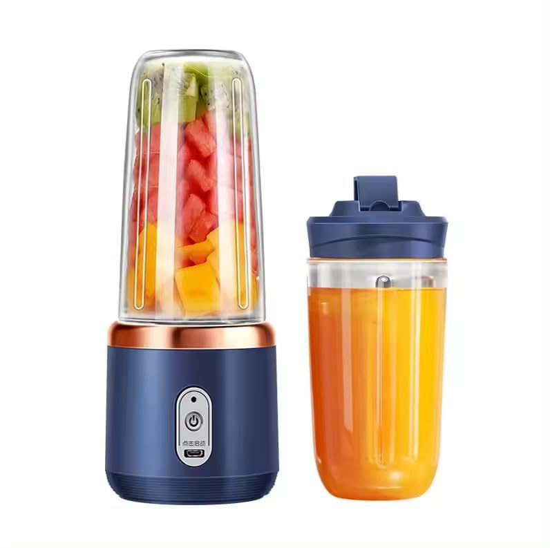 Qlect Portable Blender Electric Juicers Fruit Mixers USB Rechargeable Smoothie Mini Personal Juicer 6 Blades 3Gears With 1500 Mah Rechargeable Battery-Smoothie Blender - Image 1