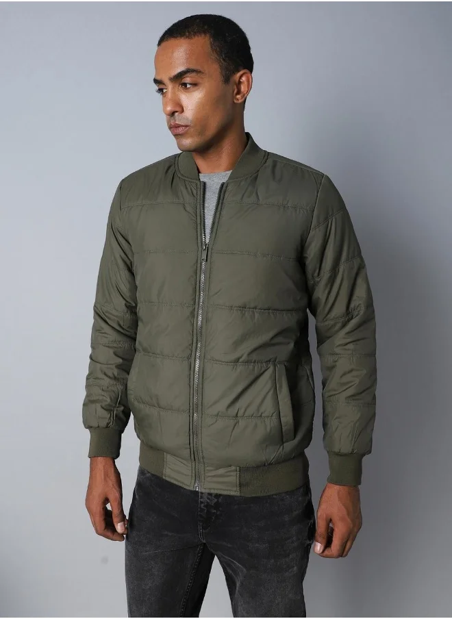 هاي ستار Men Olive Jackets