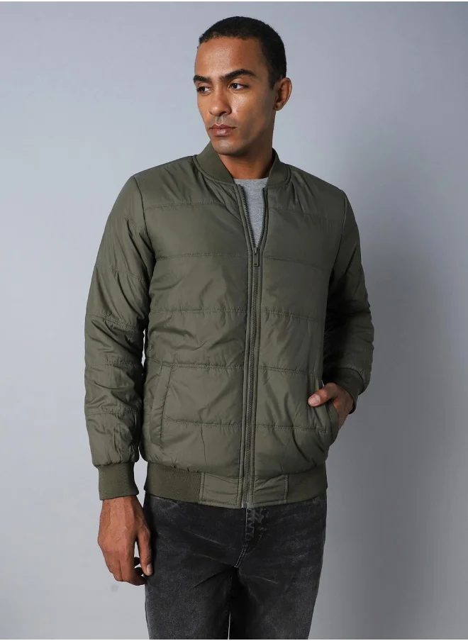 هاي ستار Men Olive Jackets