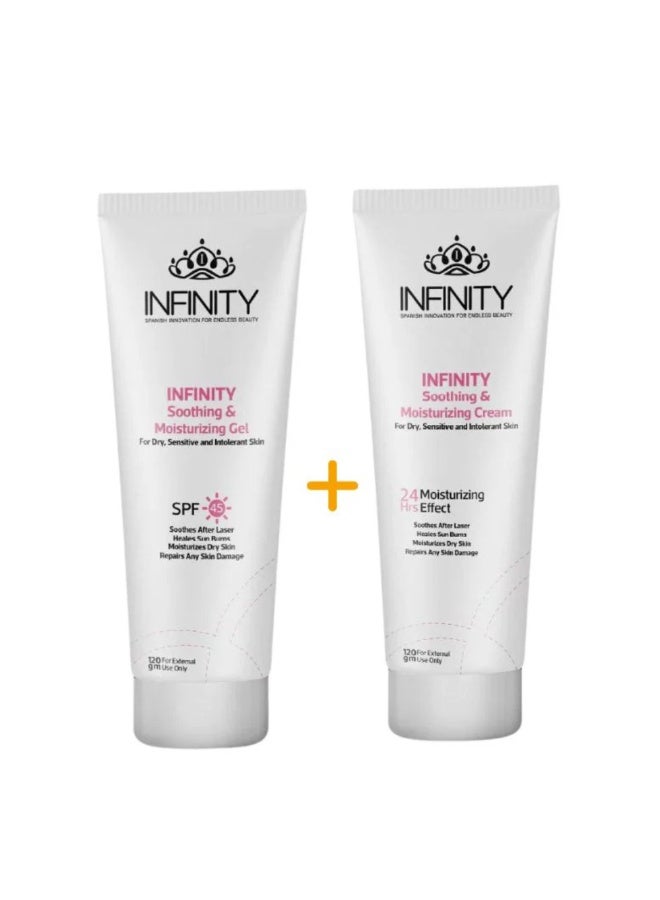 إينفينيتي انفنيتي جل مرطب 120 مل + غسول مرطب 200 مل