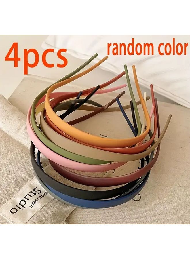 4pcs Women U Shaped Anti Slip Headbands Minimalist Fashion Versatile Durable Hair Accessories - Image 2