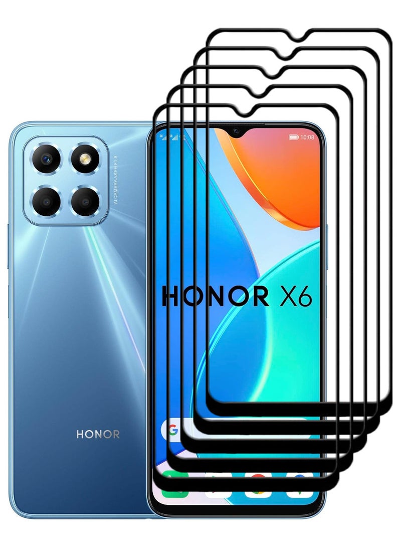 ACLIX 5 Pieces Antistatic ESD Dustproof Premium Quality High Definition Tempered Glass Screen Protector Designed For Honor X6 - Image 1