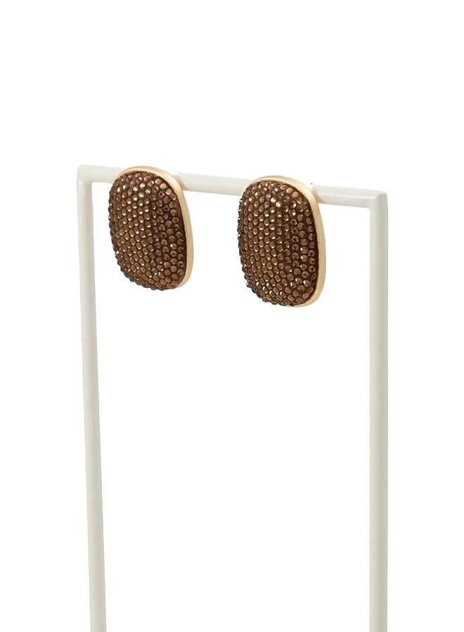 Aldo  Velvetti Ladies Brown Earrings for Women | Best Price UAE