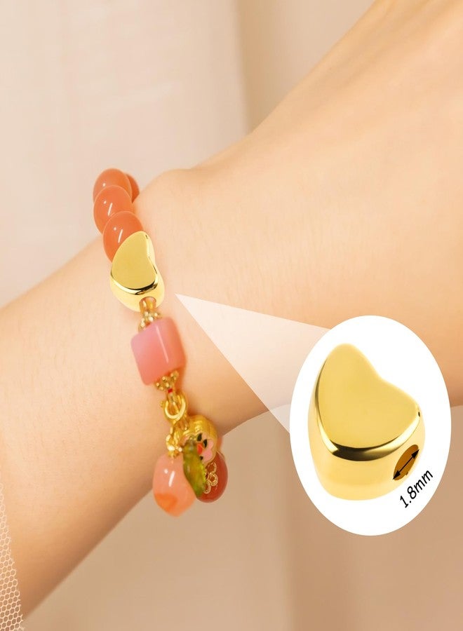 Prasacco 400 Pcs Heart Beads for Bracelets, Necklace & Earrings - 8 Colors - Image 4