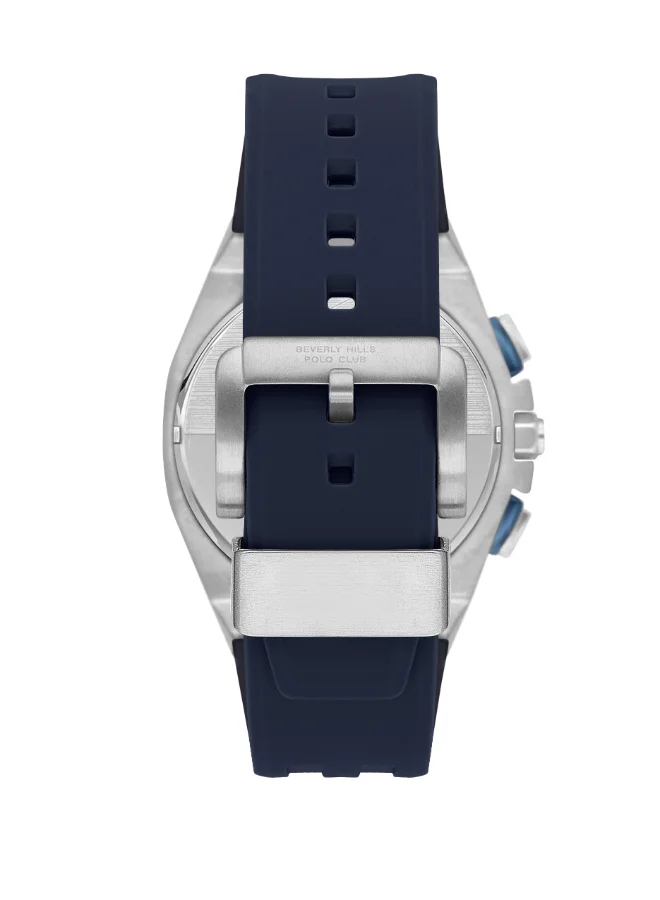 BEVERLY HILLS POLO CLUB Polo Club Men's Watch, Multi Function Display and Silicone Strap - BP3624X.399, Blue