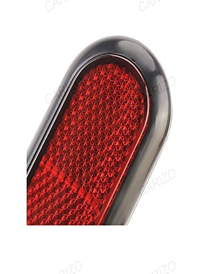 CARIZO Stick-on Rectangular Reflectors - Safety Spoke Reflective Quick Mount Custom Accessories 3M Adhesive Reflector for Cars, Trailer, Motorcycle, Trucks, Boat, Bicycle and Bike (Red, Set of 2) - Image 2