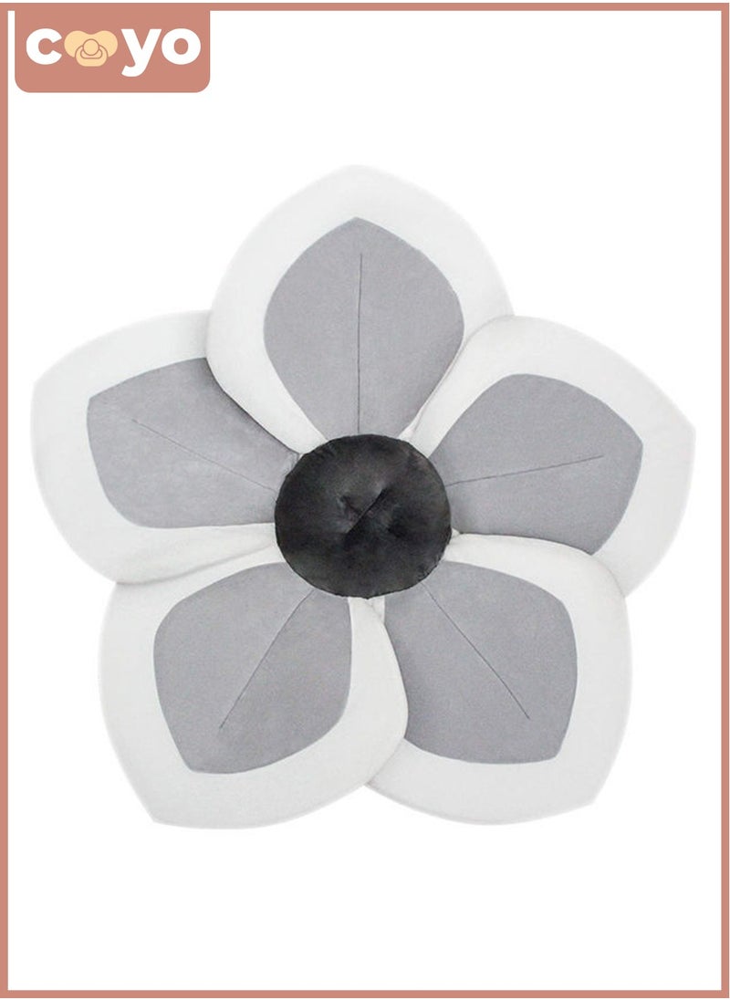 COYO Baby Bath Flower For Infants Warm & Cozy Bamboo Flower Bath Baby will love Blooming Bath Flower Fits Bathtub Sink Supports Newborns Lotus Flower Mat Travel Bag  - Image 1
