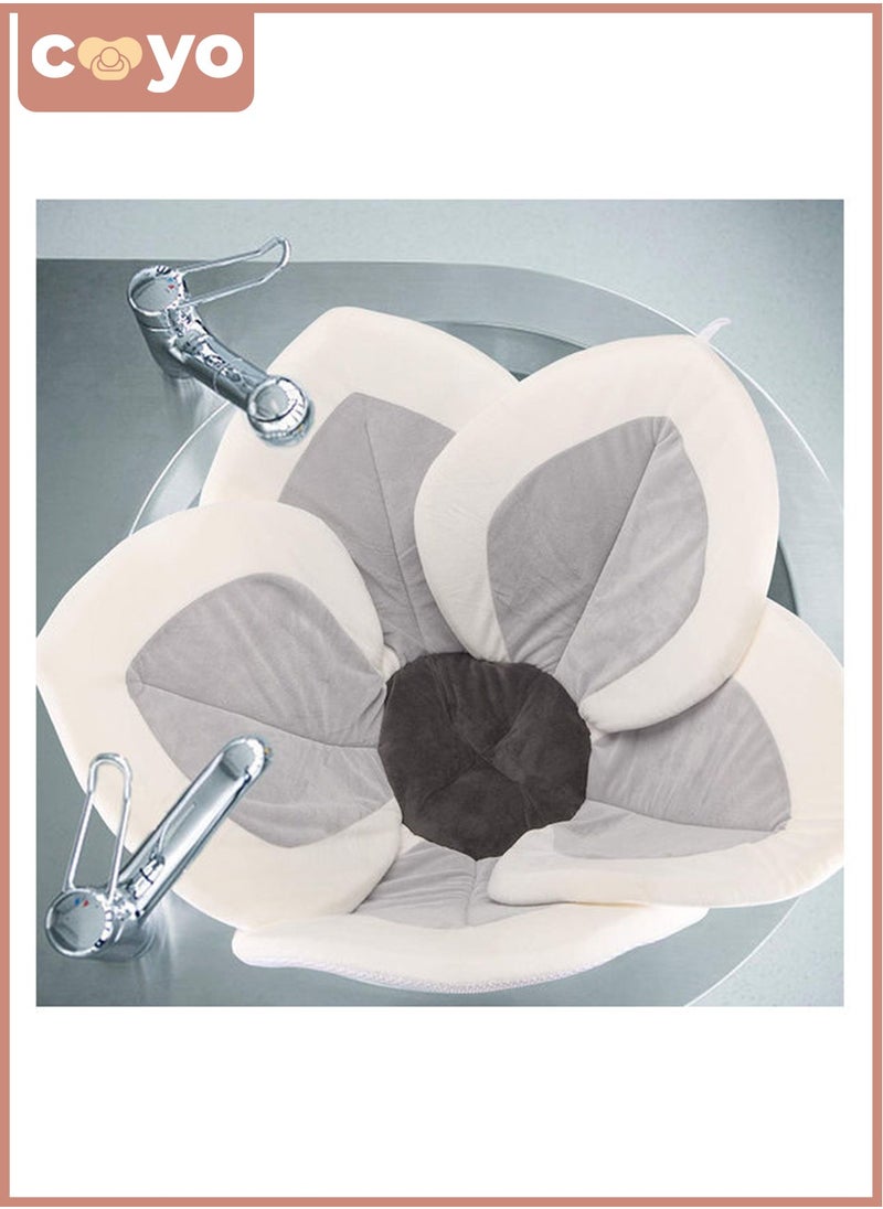 COYO Baby Bath Flower For Infants Warm & Cozy Bamboo Flower Bath Baby will love Blooming Bath Flower Fits Bathtub Sink Supports Newborns Lotus Flower Mat Travel Bag  - Image 5