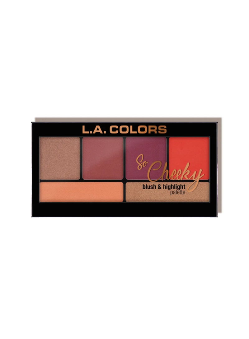 L.A. Colors So Cheeky Blush & Highlighter Hot and Spicy - Image 1