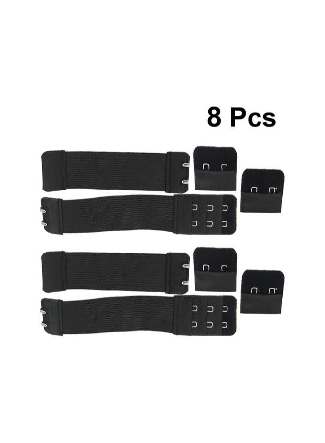 klarako 4pcs Bra Extender Elastic Bra Band Extension 2 Hooks Soft and Comfortable Bra Band Strap Extension - Image 2