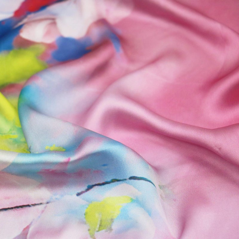 vimate وشاح حرير نقي 100% للنساء من فيمات، 35 بوصة × 35 بوصة، فكرة هدية مربعة، وشاح حرير فاخر للسيدات للنوم (نمط-005) - Image 2