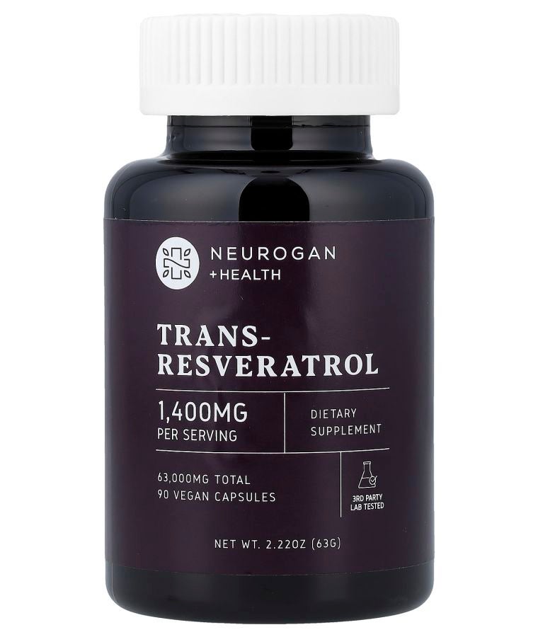 Neurogan Trans-Resveratrol 90 Vegan Capsules (700 mg per Capsule)