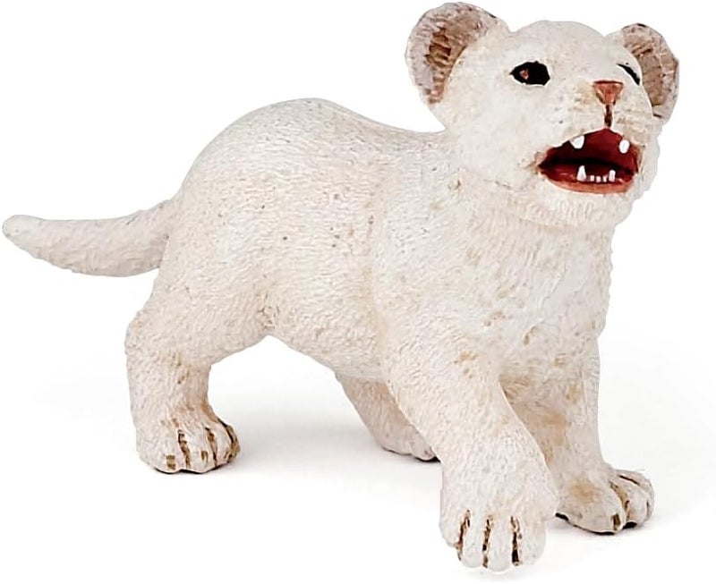 Papo تمثال جرو الأسد الأبيض من بابو - Image 1