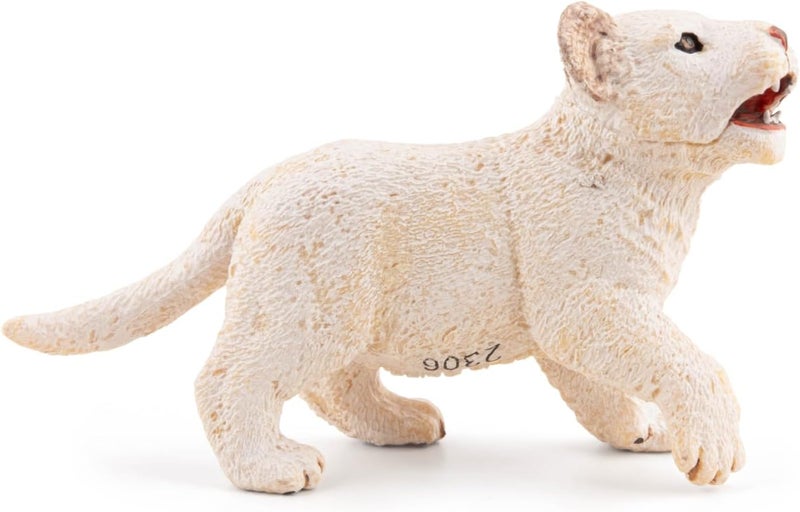 Papo تمثال جرو الأسد الأبيض من بابو - Image 3