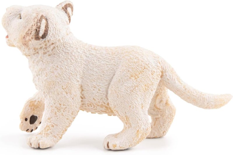 Papo تمثال جرو الأسد الأبيض من بابو - Image 4