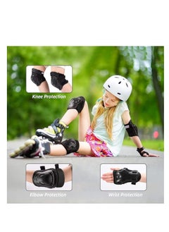 SYOSI Knee Pads Elbow Pads Wrist Guards Set, for Adult/Youth/Kids, for Roller Skates Cycling BMX Bike Skateboard Inline Skatings Scooter, Soft EVA Filling Material, Adjustable Design, Multi-purpose Gear  - Image 4