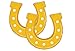 Artisan Owl Set of 2 Golden Horseshoe Jumbo 25 Foil Party Balloons - Image 2