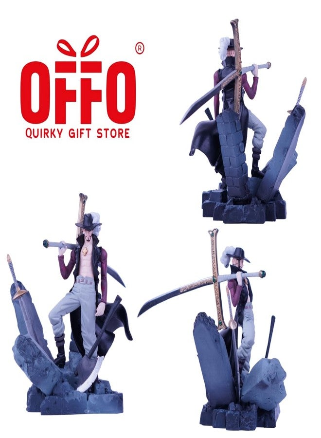 Offo مجسم شخصية دراكول ميهوك من أنمي ون بيس | مجسمات ألعاب خفيفة الوزن وجذابة ومتينة لتزيين المنزل ومكتب العمل وطاولة الدراسة - Image 4