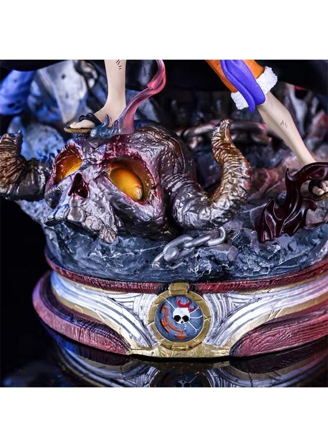 general One Piece Hand-made Three-captain Ghost Island Luffy Kidro desktop decoration Anime hand-made model - Image 3