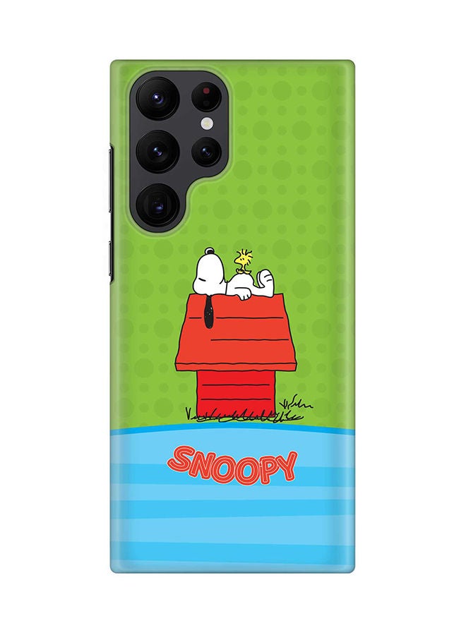 Stylizedd Case for Samsung Galaxy S22 Ultra 5G Snap Case Slim Snap Classic Series Shield Matte Finish Print - Snoopy 1 - Image 1