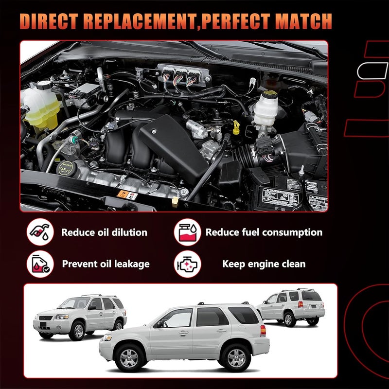 Dtomi Engine Coolant Expansion Reservoir Tank with Cap for Ford and Mercury Vehicles - Image 4