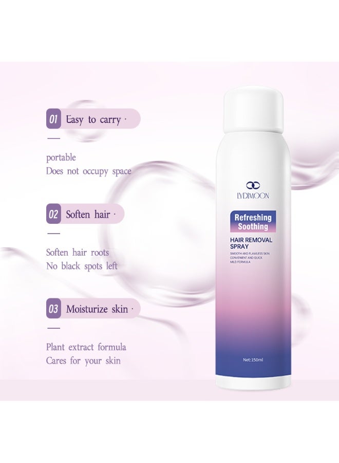 LYDIMOON Painless hair removal spray refreshing soothing 150ml - Image 5